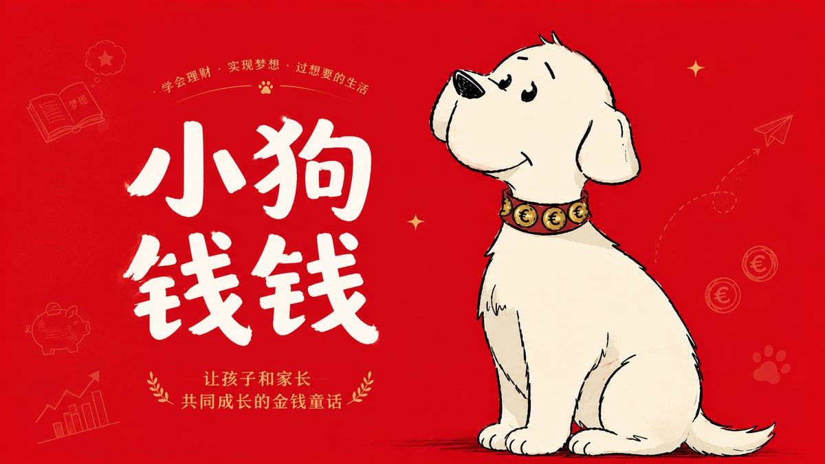 小狗钱钱红色封面图